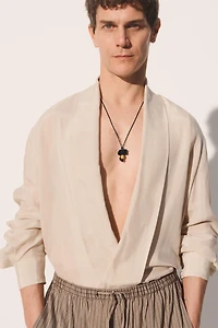 100% CUPRO KIMONO SHIRT
