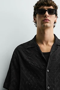 GEOMETRIC JACQUARD SHIRT