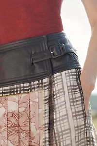 JUPE FOULARD À PLIS PLATS ÉDITION LIMITÉE