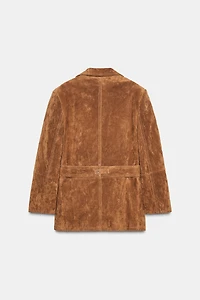 100% SUEDE LEATHER BLAZER