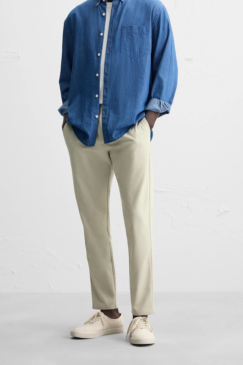 SLIM FIT STRETCH PANTS