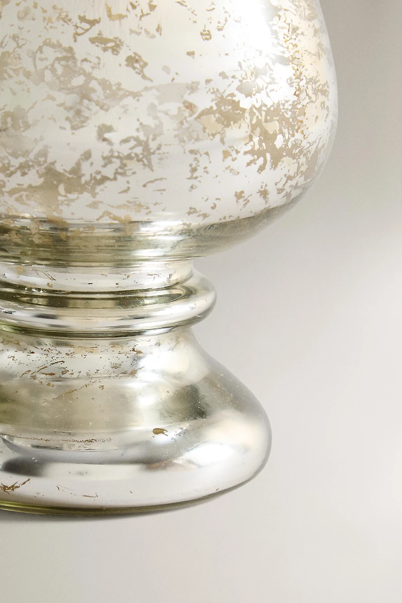 CHRISTMAS GLASS TEALIGHT HOLDER