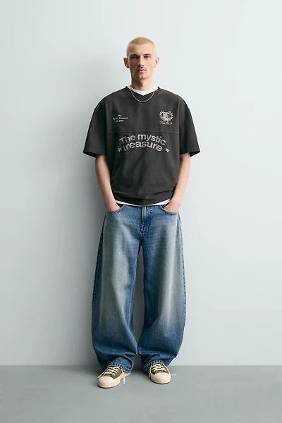 WASHED PRINTED T-SHIRT