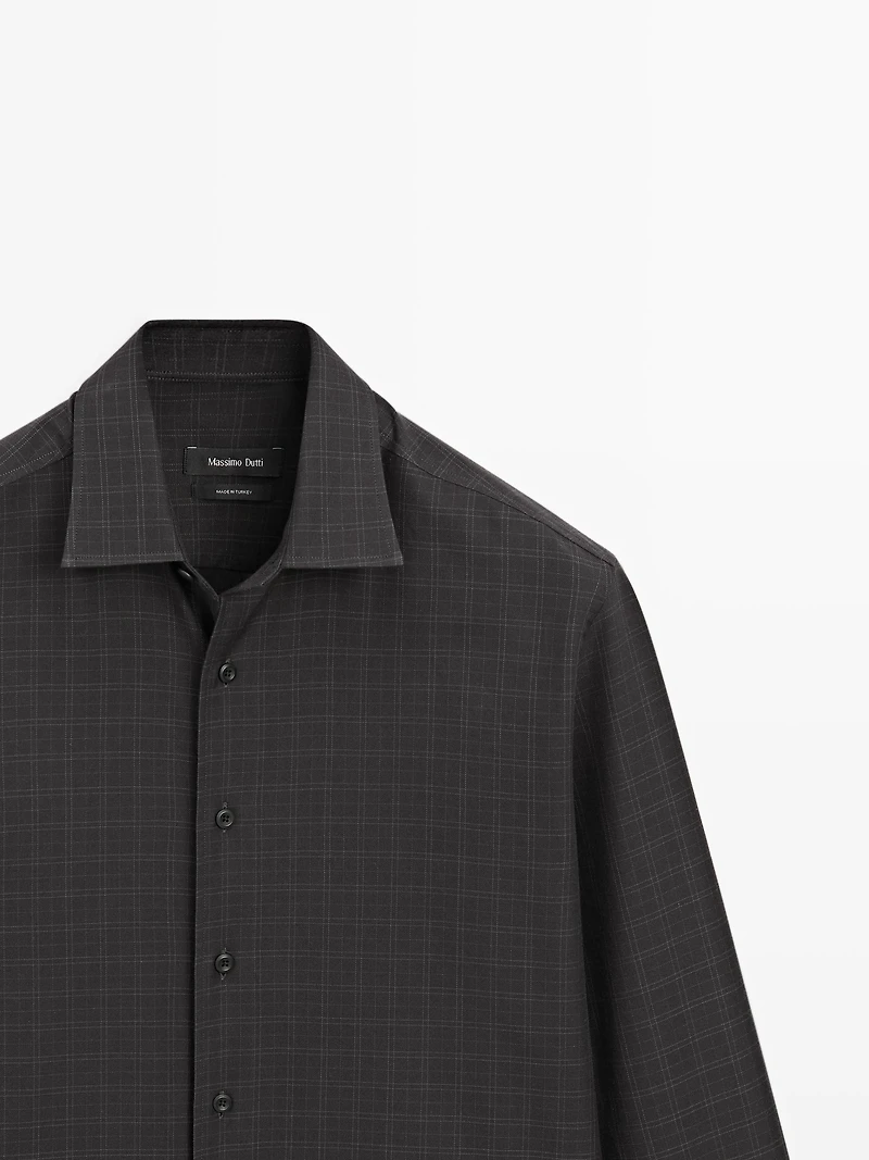 Chemise à carreaux regular fit