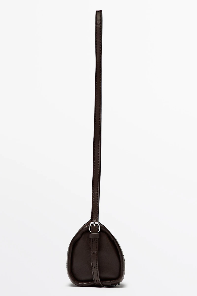Nappa leather crossbody bag