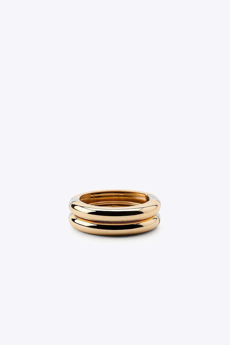 2-PACK OF COMBINED CUFF BRACELETS