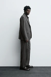 LIMITED EDITION WOOL TEXTURED SUIT PANTS