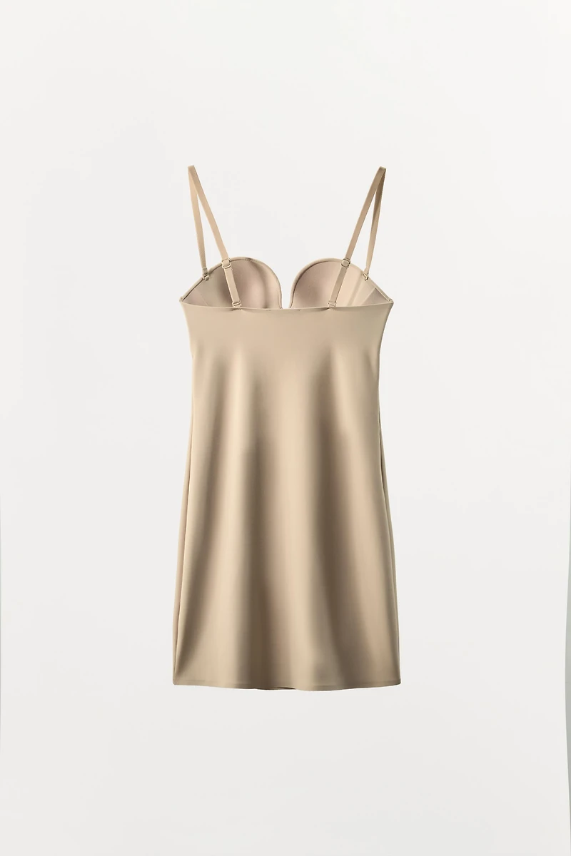 MINI DRESS WITH BODY SHAPE POLYAMIDE