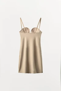 MINI DRESS WITH BODY SHAPE POLYAMIDE