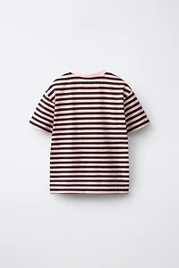 STRIPE PRINT T-SHIRT