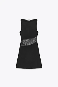 SHORT COMBINATION LACE DRESS