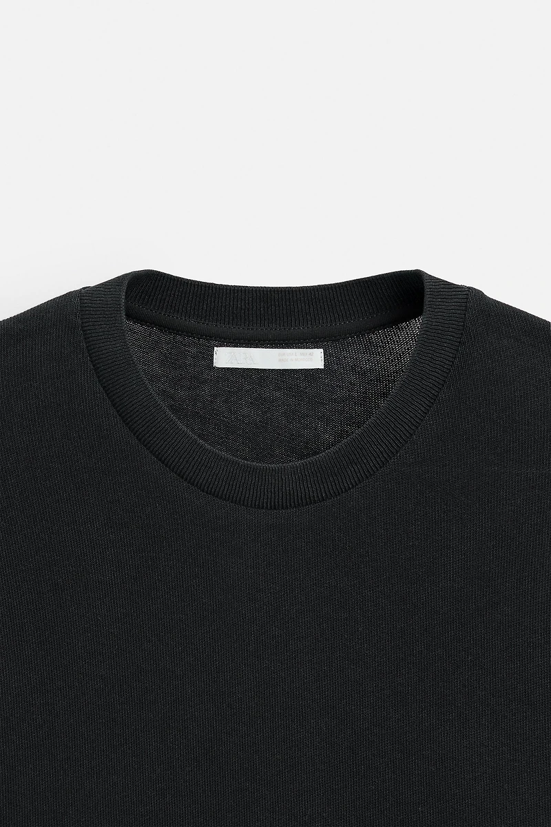 BASIC KNIT T-SHIRT
