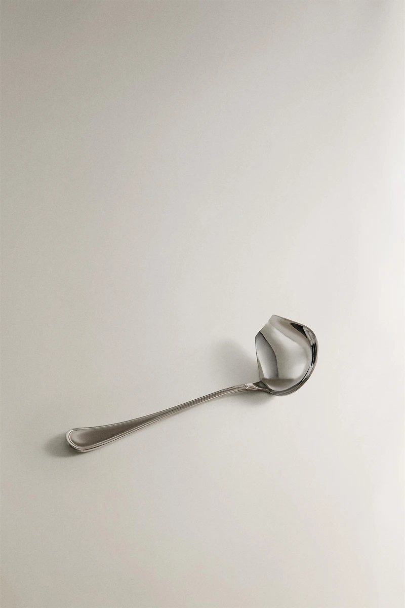 SHINY STEEL SAUCE SPOON