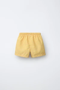 SHORT DE BAIN À IMPRIMÉ GÉOMÉTRIQUE (6-14 ANS)