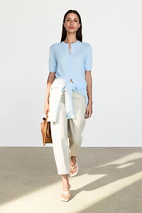 Cardigan manches courtes