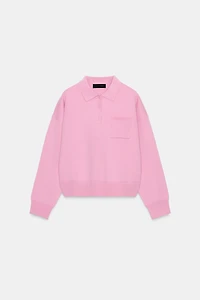 POCKET KNIT POLO SHIRT