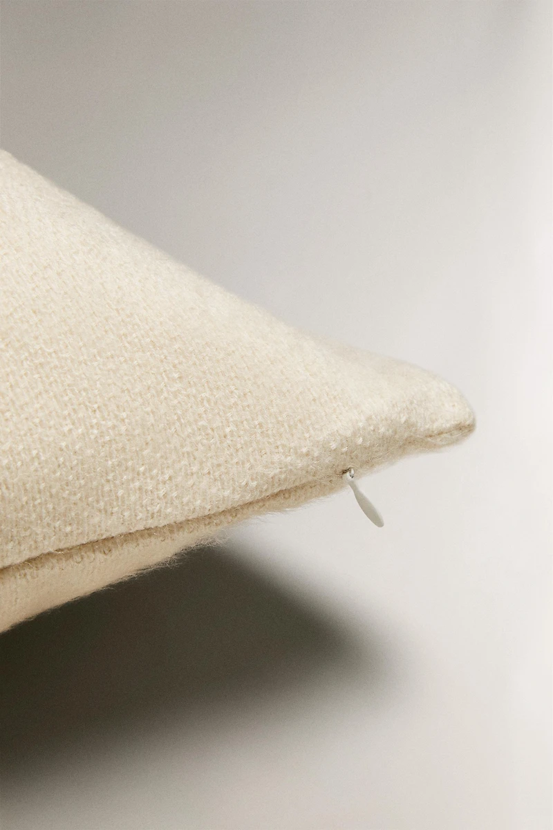 CASHMERE-EFFECT THROW PILLOW COVER