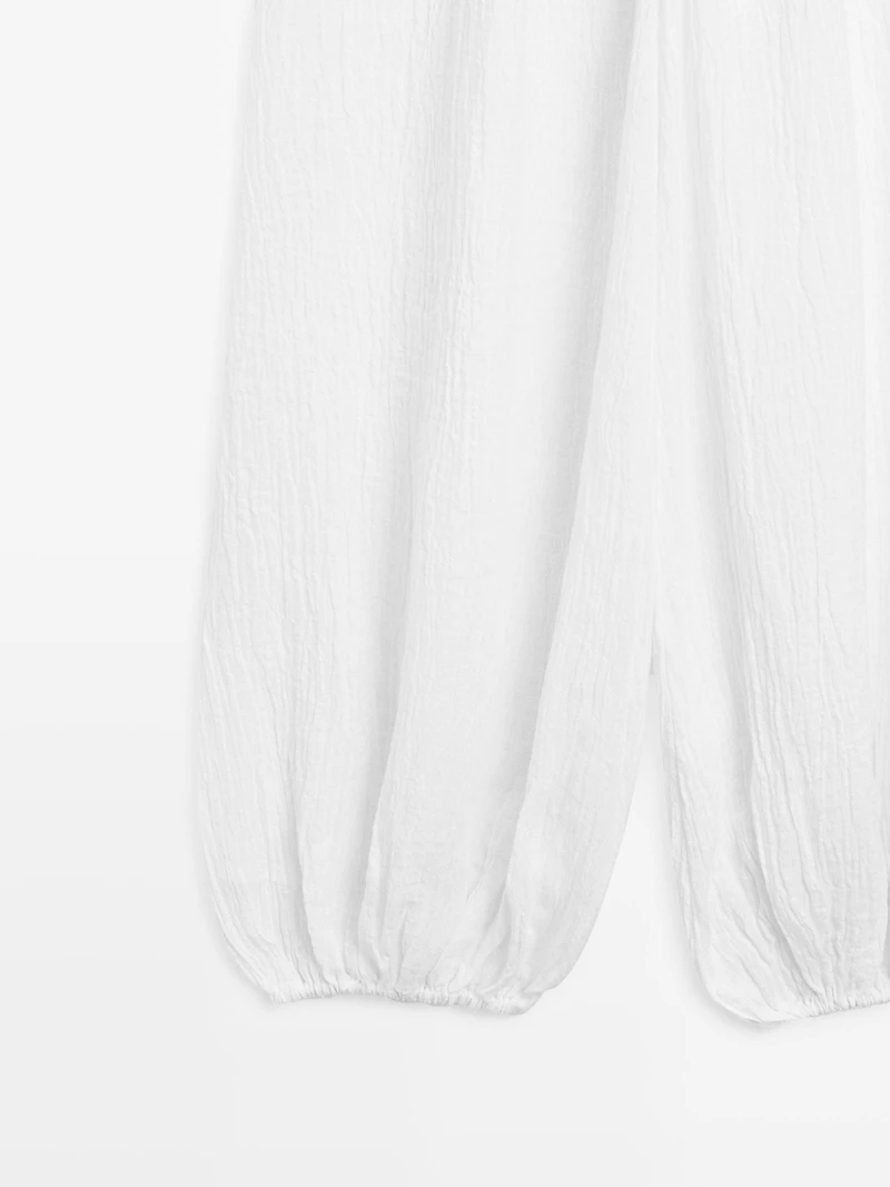 Linen sarouel trousers