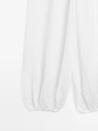 Linen sarouel trousers