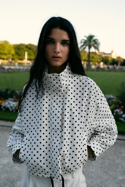 POLKA DOT PUFFER JACKET