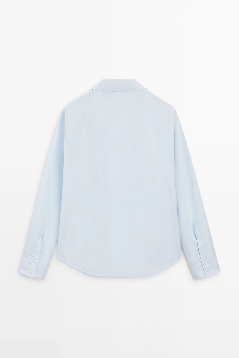 100% cotton poplin shirt