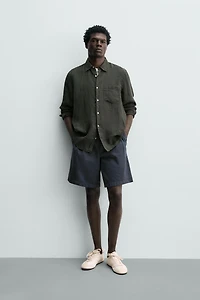 CHEMISE REGULAR FIT 100 % LIN