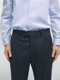 Pantalon de costume en laine froide