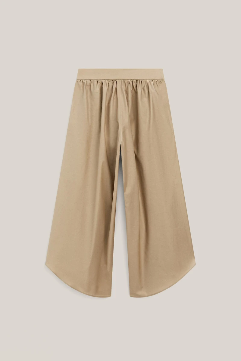 Culottes with pleated details