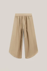 Culottes with pleated details