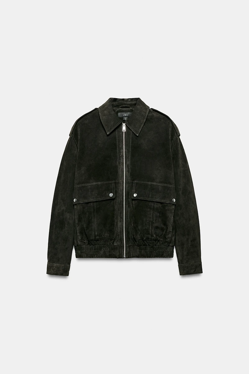 100% SUEDE LEATHER JACKET