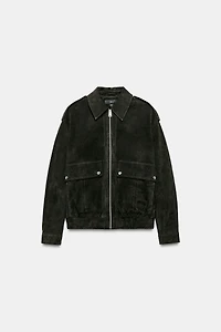 100% SUEDE LEATHER JACKET