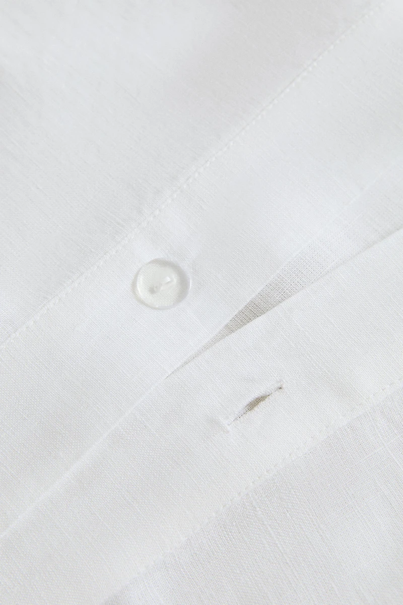 LINEN HEMSTITCHED DUVET COVER
