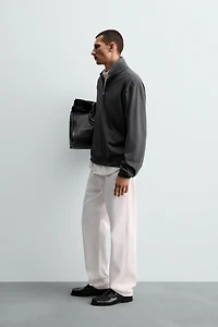 WASHED QUARTER-ZIP SWEATSHIRT