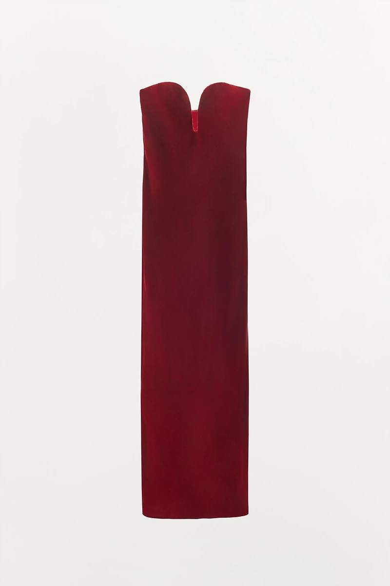 ROBE EN VELOURS BUSTIER LIMITED EDITION