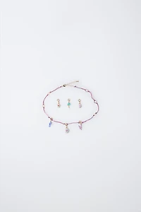 INTERCHANGEABLE MULTI-CHARM NECKLACE