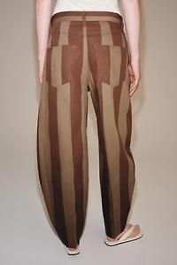ZW COLLECTION TAPERED HIGH-RISE STRIPED JEANS