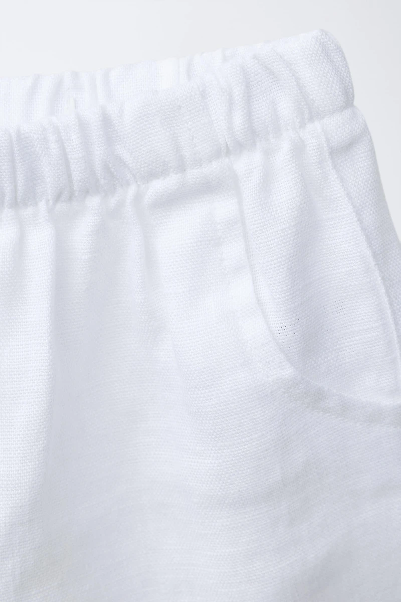 100% LINEN SHORTS