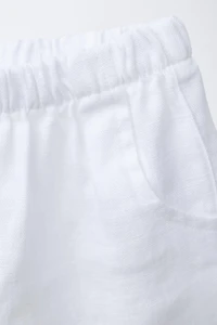 100% LINEN SHORTS