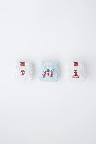 1 1/2-6 YEARS / THREE-PACK OF SPIDEY © MARVEL UNDERWEAR