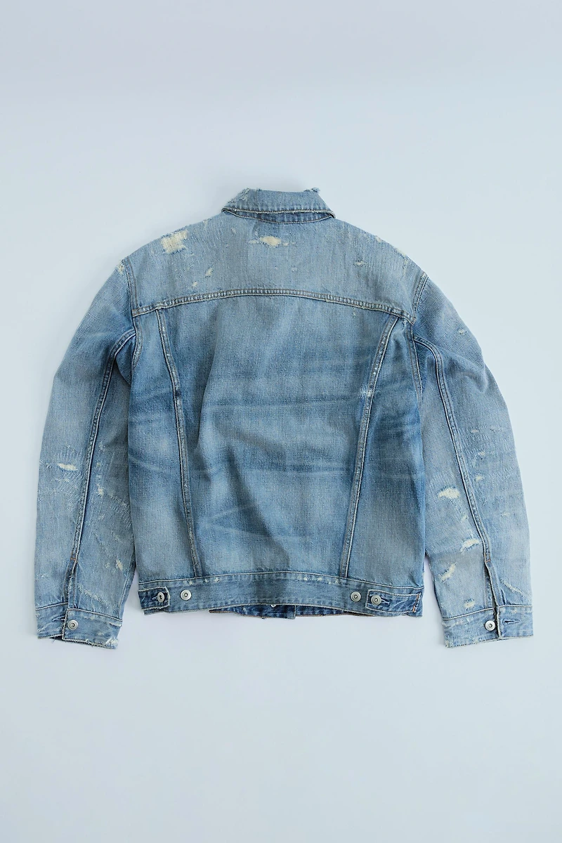 RIPPED TRF DENIM JACKET