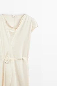 Draped Neckline Flowing Dress - STUDIO
