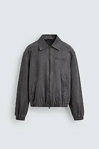 BLOUSON EFFET DAIM DÉLAVÉ