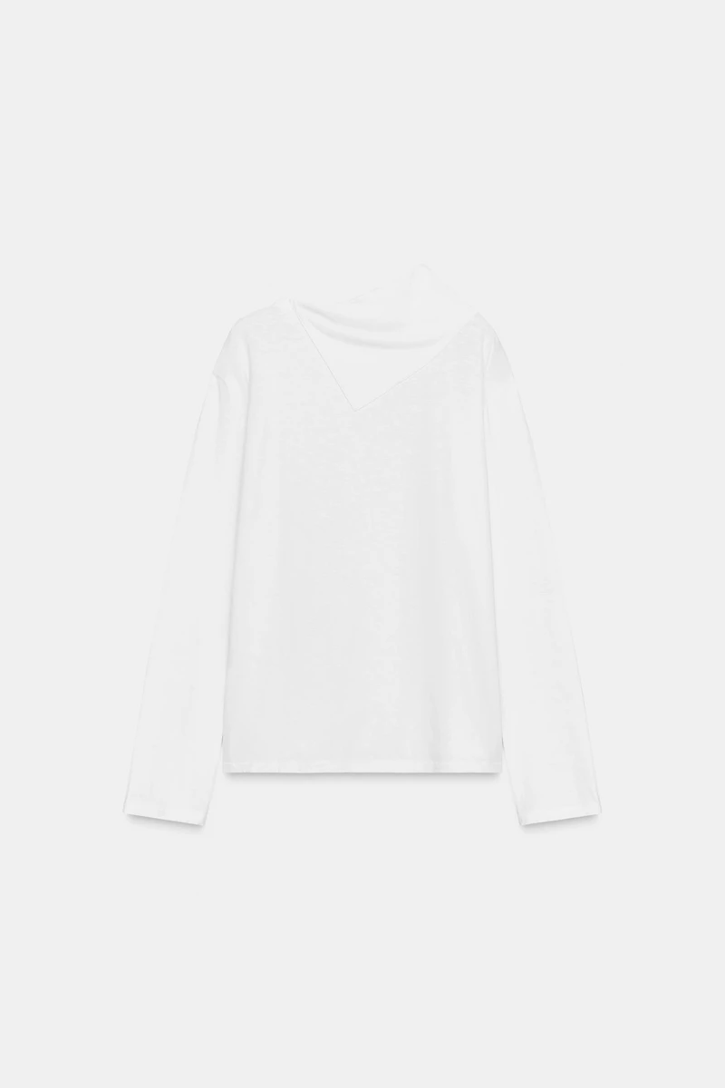 LONG SLEEVE HANDKERCHIEF T-SHIRT