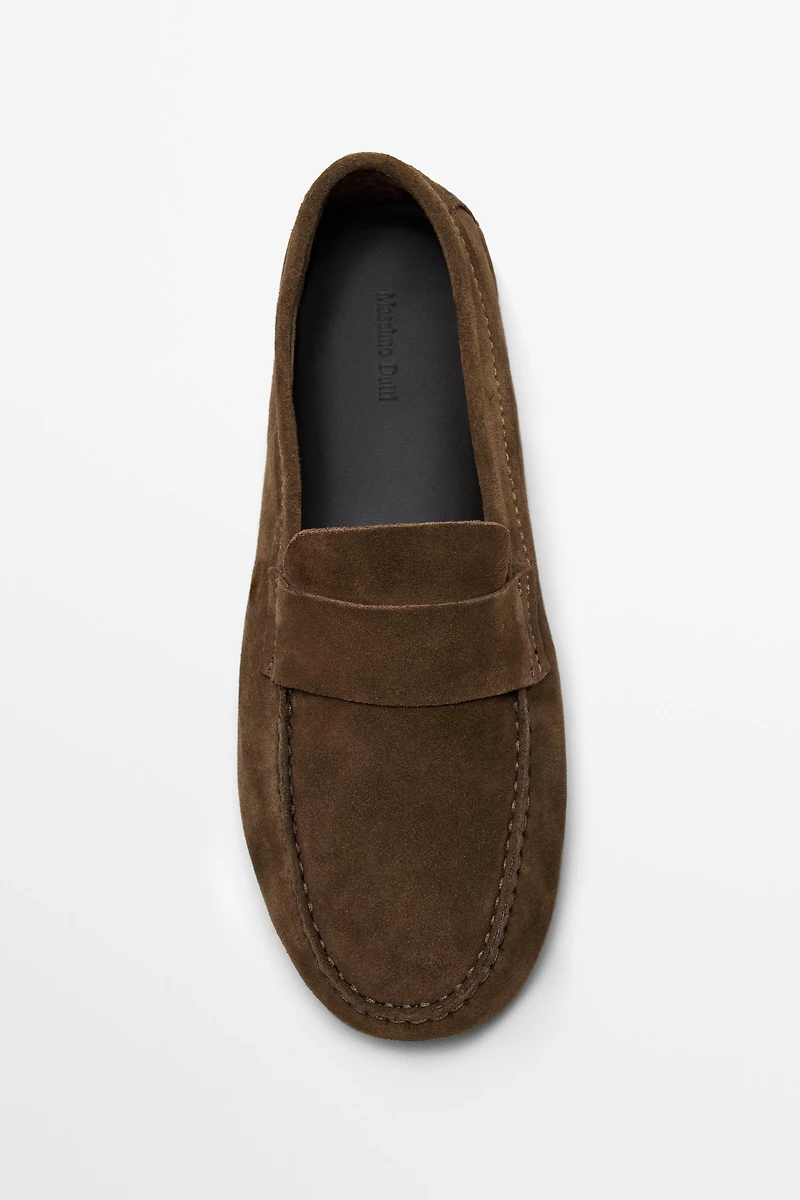 Soft leather ziowa penny loafers