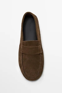 Soft leather ziowa penny loafers