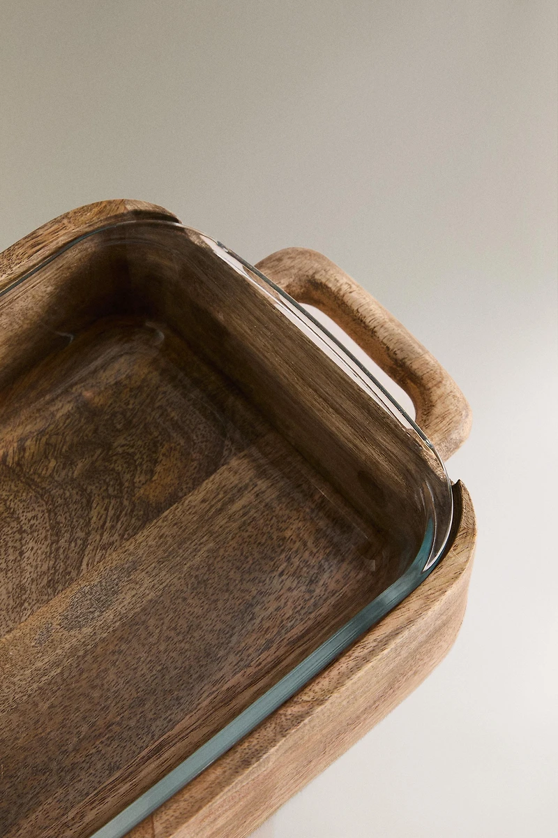 PLAT FOUR VERRE ET MANGUIER