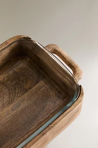 PLAT FOUR VERRE ET MANGUIER