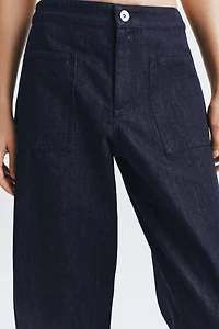 PANTALON DENIM BARREL POCHES ZW COLLECTION