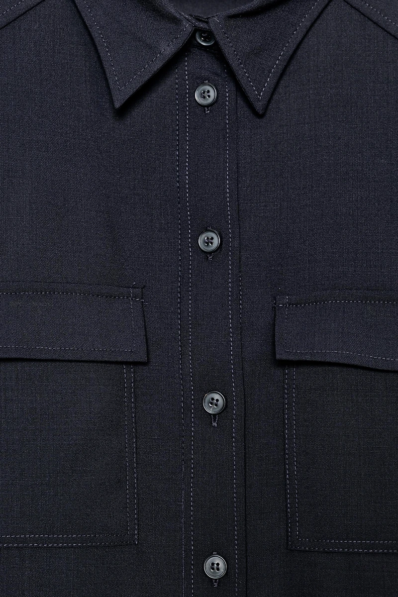100% WOOL SHIRT ZW COLLECTION