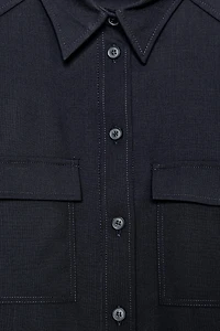 100% WOOL SHIRT ZW COLLECTION